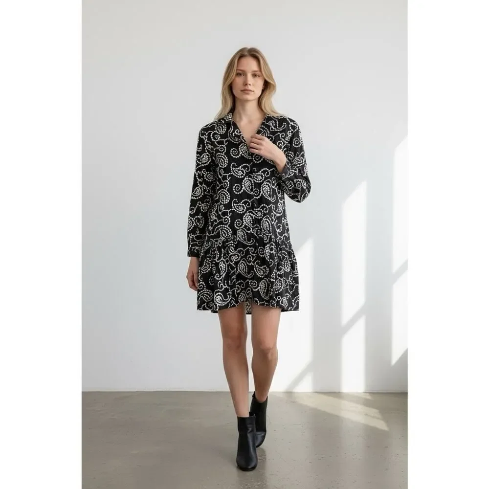 black tailored mini dress LoveShackFancy Women's Catrice Mini Dress - Black